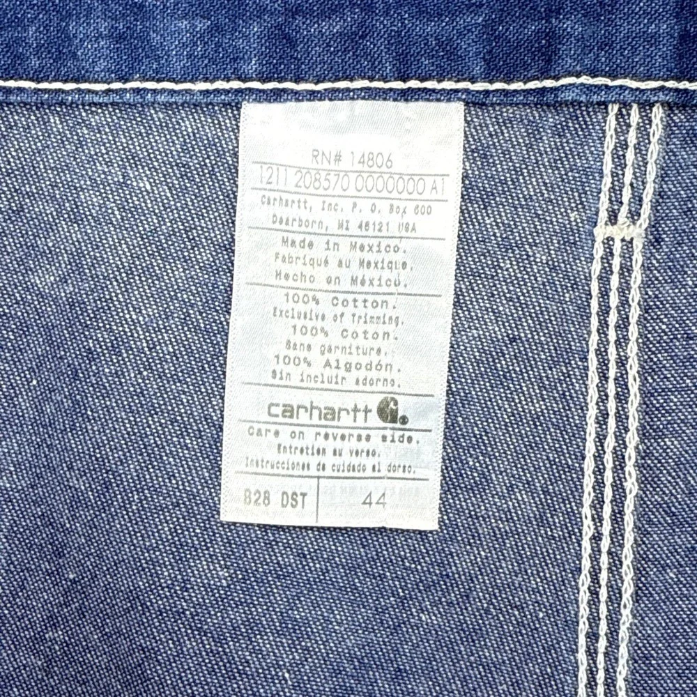 Carhartt Lightweight Denim Jean Work Shorts Size 44 B28 DST Darkstone NWT‎ NOS